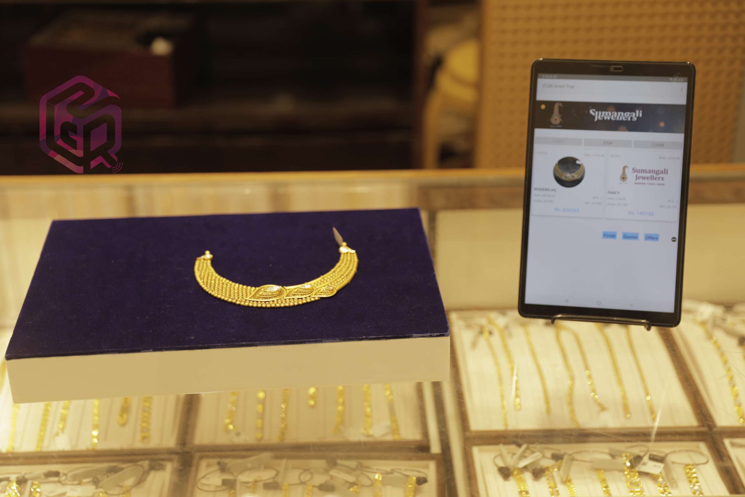 2CQR’s RFID Jewellery Smart Tray and Smart Rack for Kirtilals Kalidas Jewellers