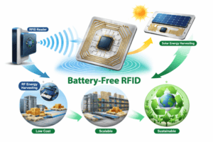 Battery Free RFID Tags and Energy Harvesting Technology