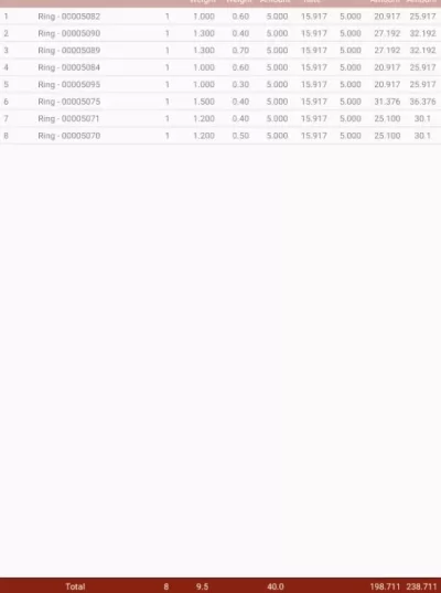 Smart Tray -Estimation Screen